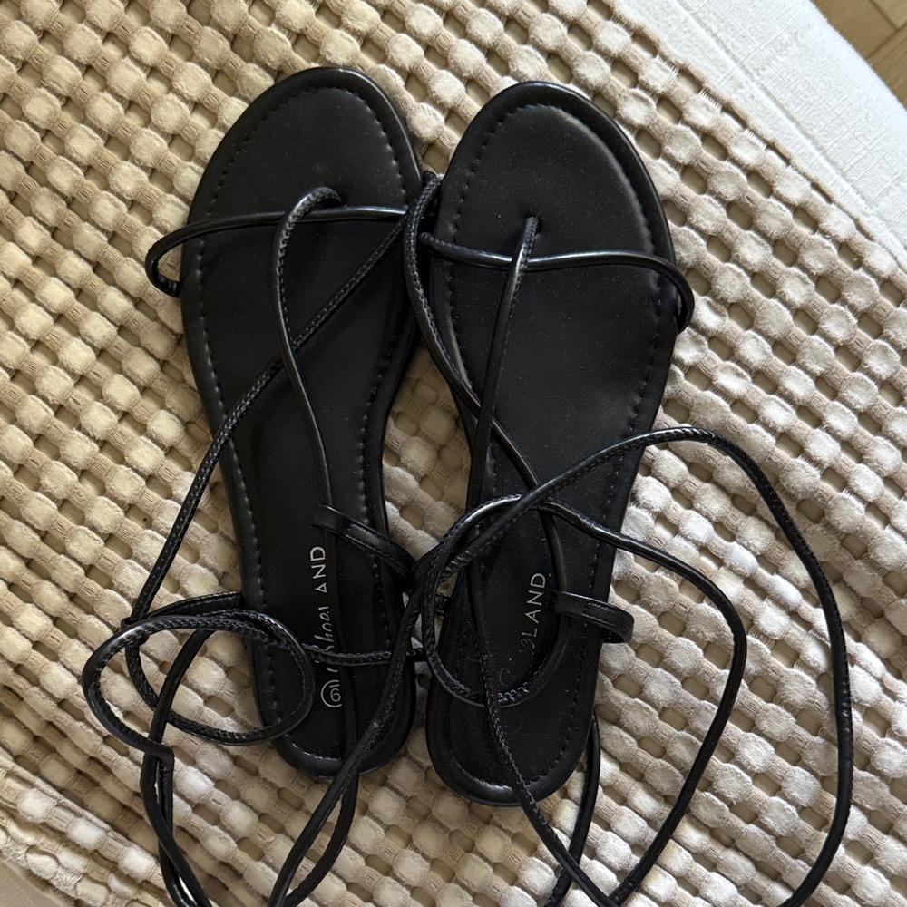 Elegant Black Strappy Sandals